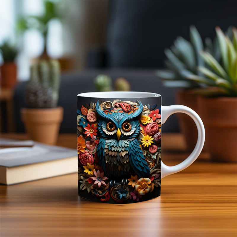 Owl Print Mug