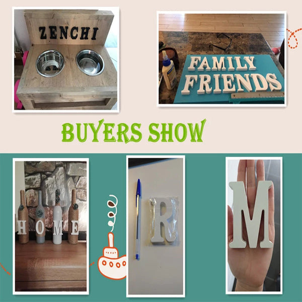 DIY Standalone Wooden Letters Decoration – dimoohomeuk
