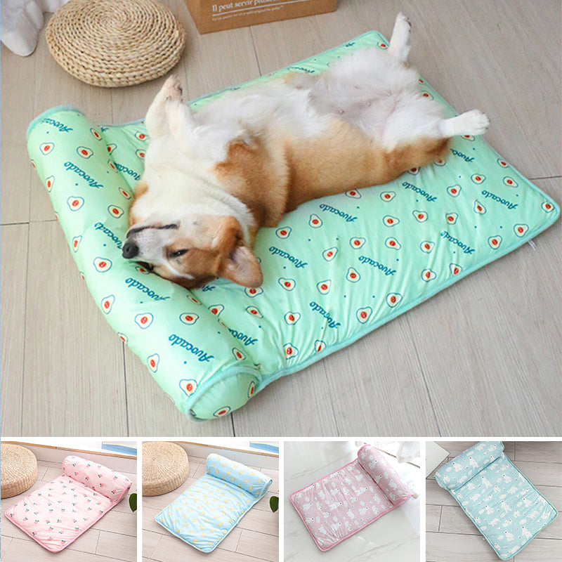Pet Summer Cool Bed Ice Silk Cooling Mat for Dogs & Cats