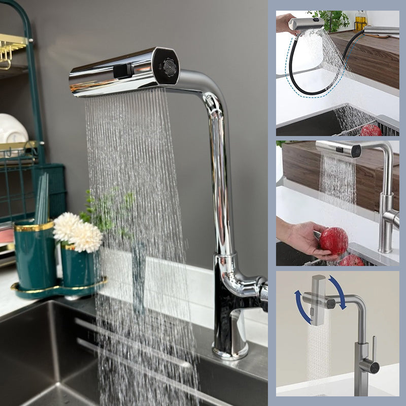 Multifunctional Rotatable Waterfall Kitchen Faucet