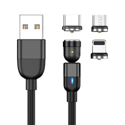 3-in-1 Design 360° Magnetic Cable