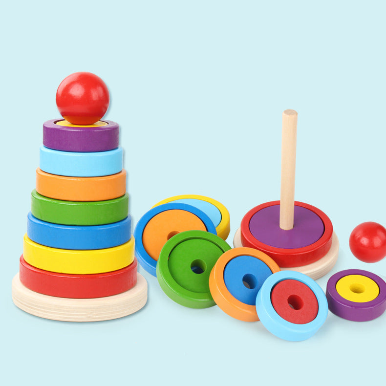 Educational Tower of Matching Building Blocks Toy | Christmas Gifts