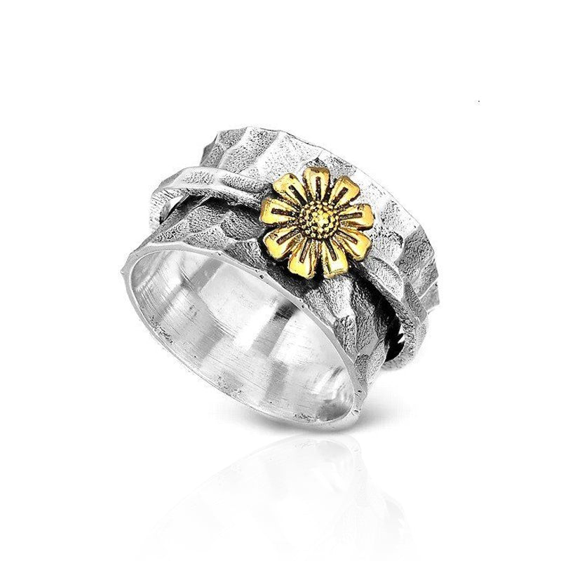Daisy Flower Spinner Ring