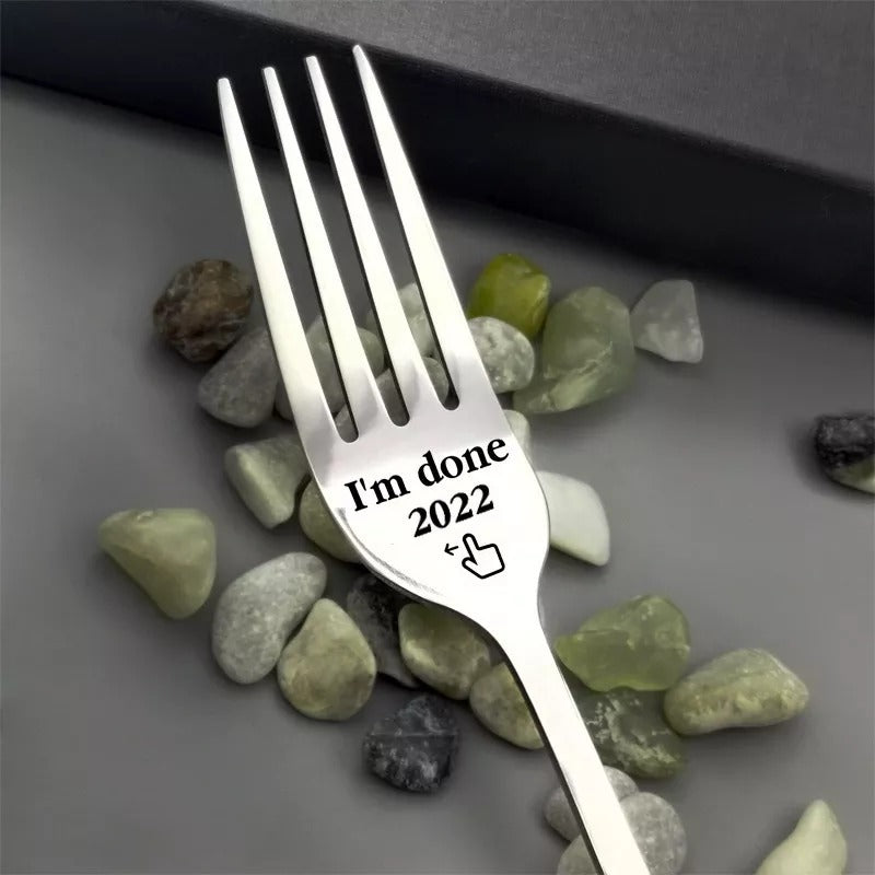 🍴Inspirational Engraved Fork - Best Funny Gift For Loved One🥂