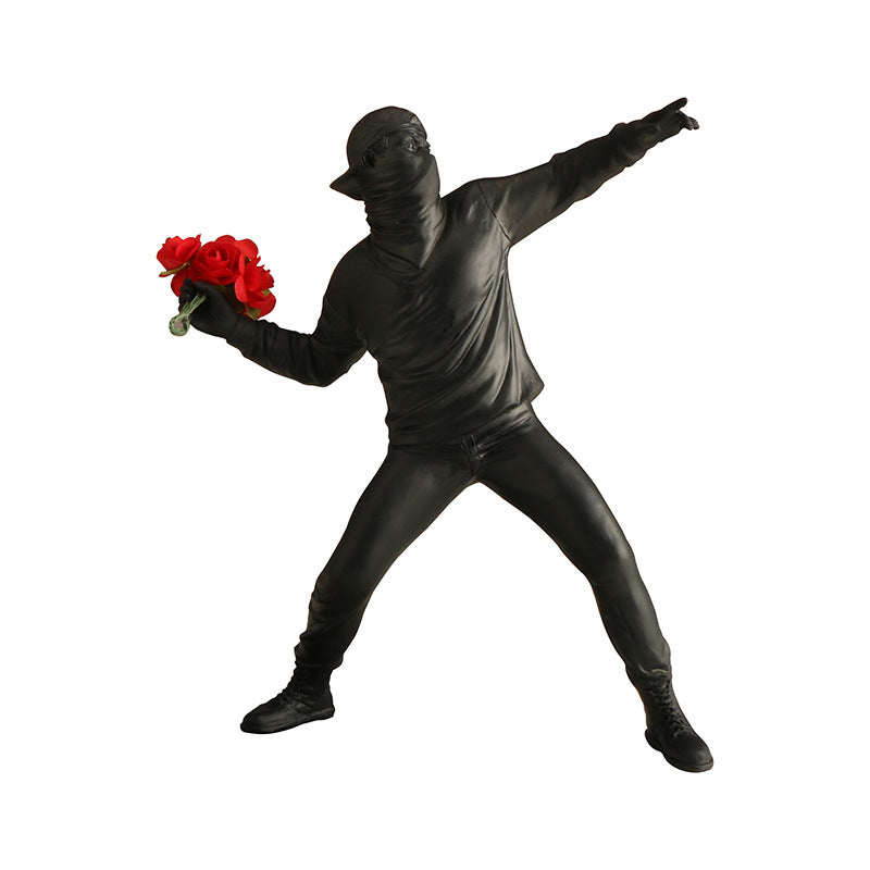 Banksy Flower Rioter Ornament