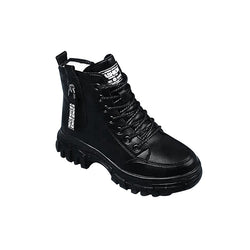 Women's High Top Warm Leather Martin Boots