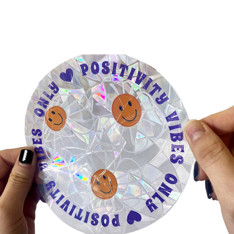 PVC animal colorful anti-collision glass sticker, 6 pcs