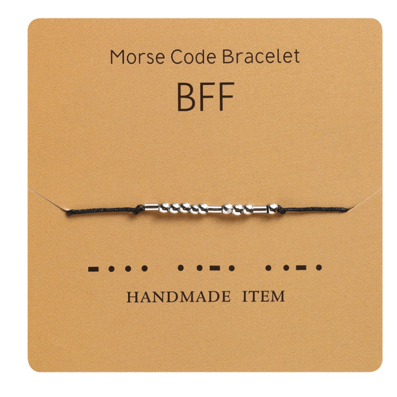 Funny Morse Code Couple Bracelet