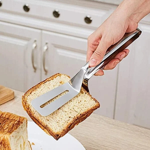 Multifunctional Frying Spatula Steak Clip Double-Sided  Shovel Clip - 304 Stainless Steel