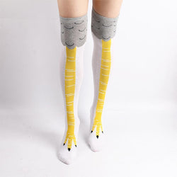 Crazy Funny Chicken Legs Knee-High Socks