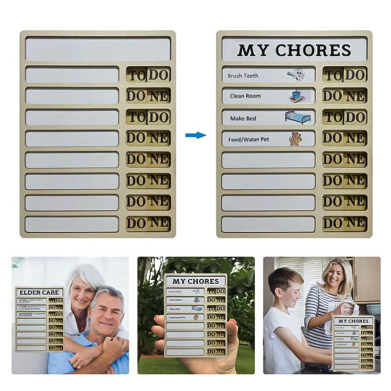 Wood Chore Chart