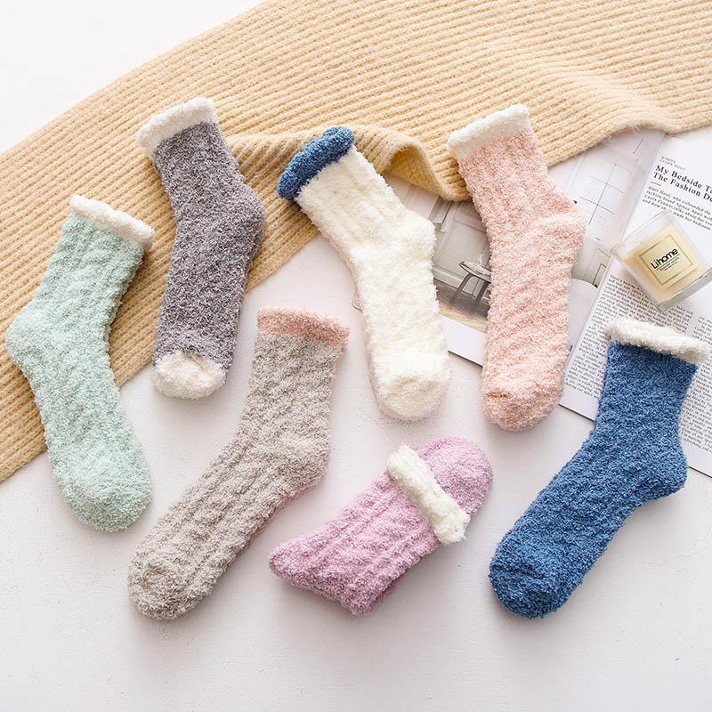 Winter Coral Velvet Thick Socks for Women