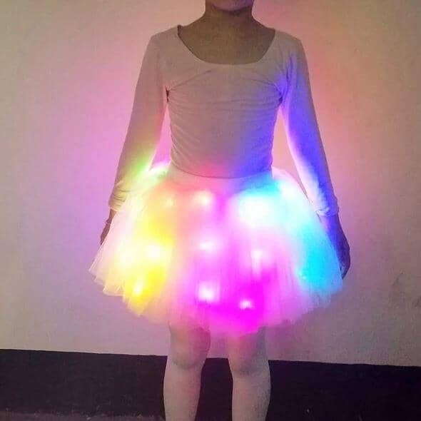 Girl Tutu Skirts Magical Luminous LED Princess Dancing Tulle Skirts