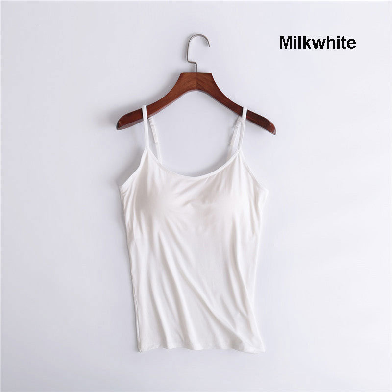 Women’s Tank Top with Built in Removable Bra