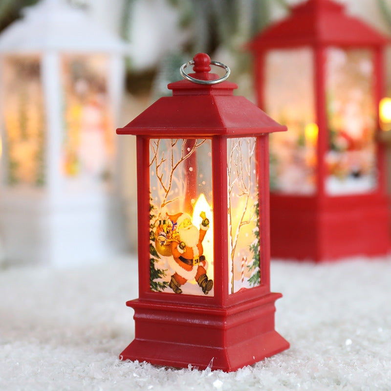 LED Lighted Spinning Christmas Lantern