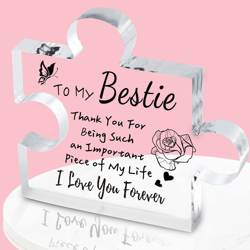 Engraved Block Puzzle Gifts Puzzle-Shaped Acrylic Plaque