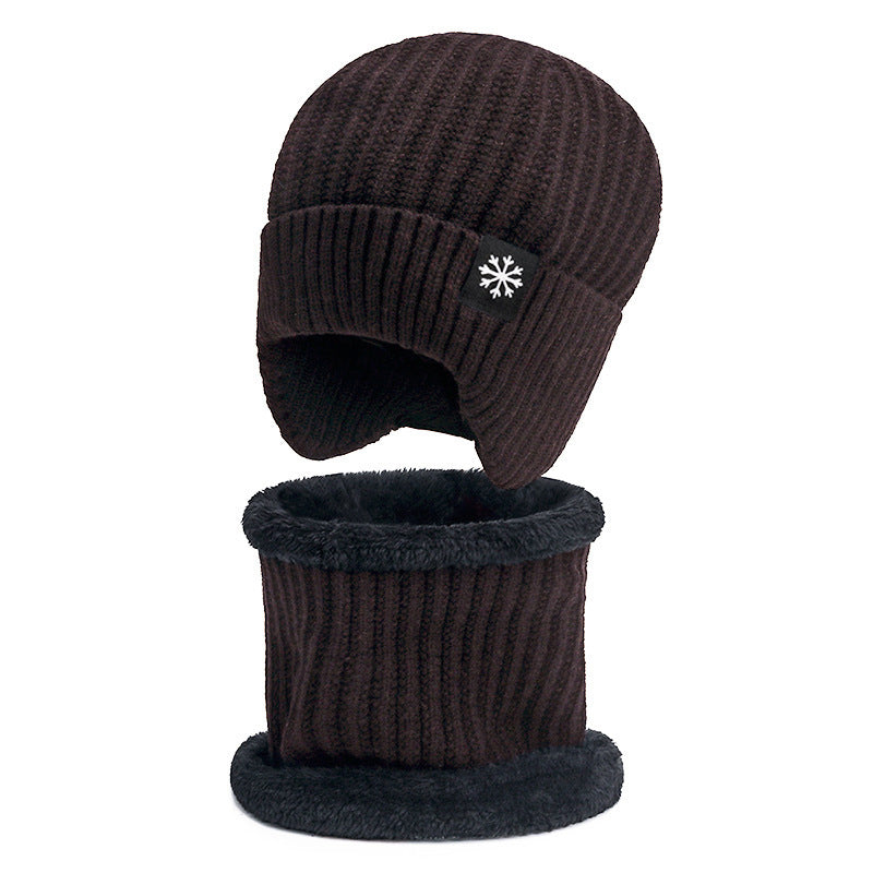 Padded Neck Knit Hat