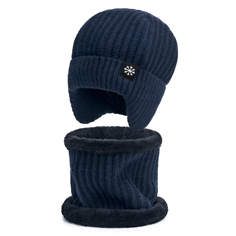 Padded Neck Knit Hat